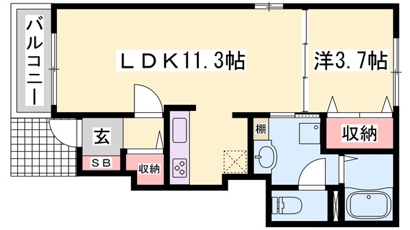 白浜の宮駅 徒歩15分 1階の物件間取画像